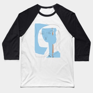 Picasso blue face Baseball T-Shirt